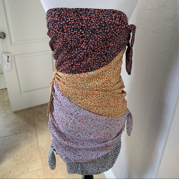 NWOT Shein medium sun dress strapless - Picture 2 of 9